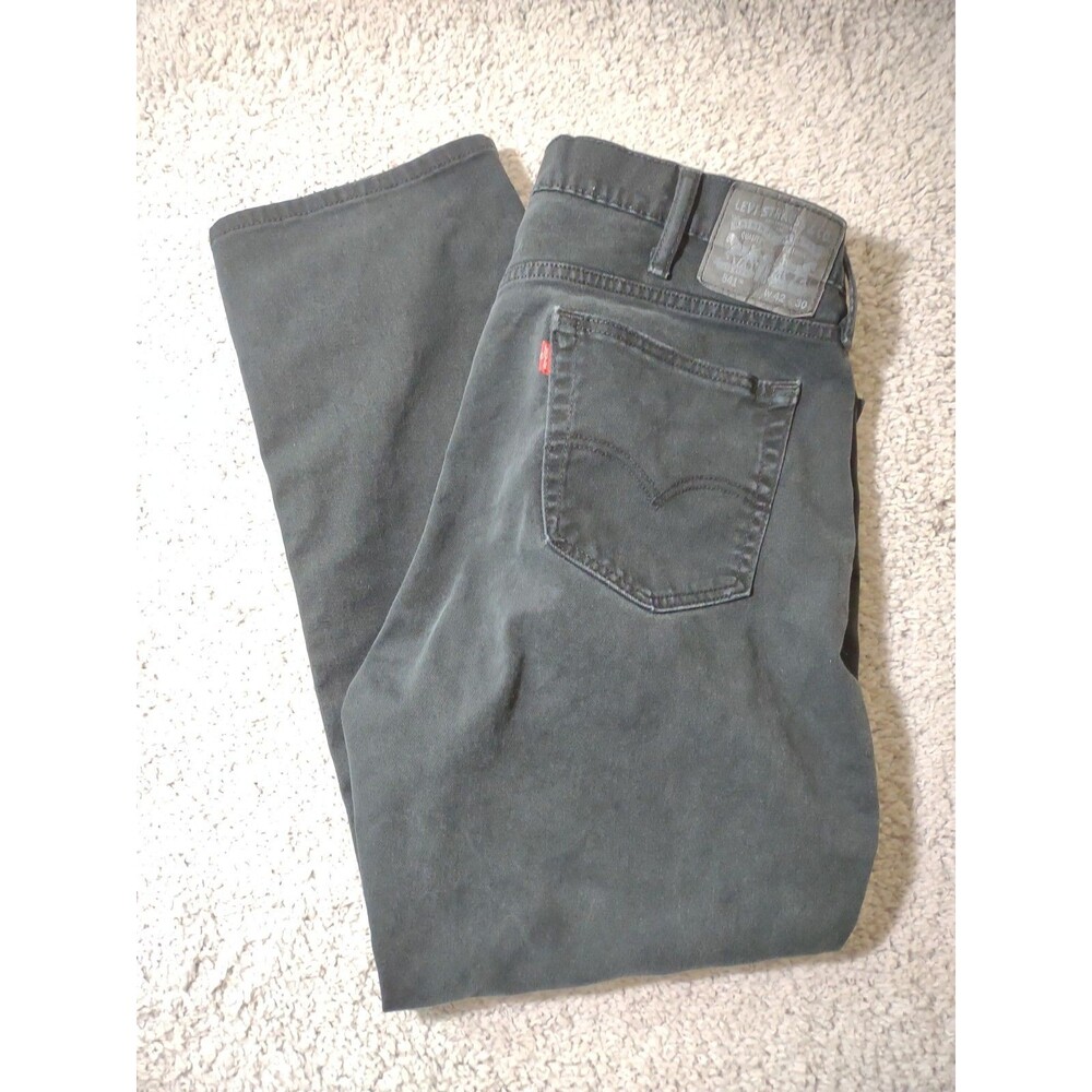 Levis 541 Jeans Men's 42x30 Black Red Tab Denim Straight Fit Levis